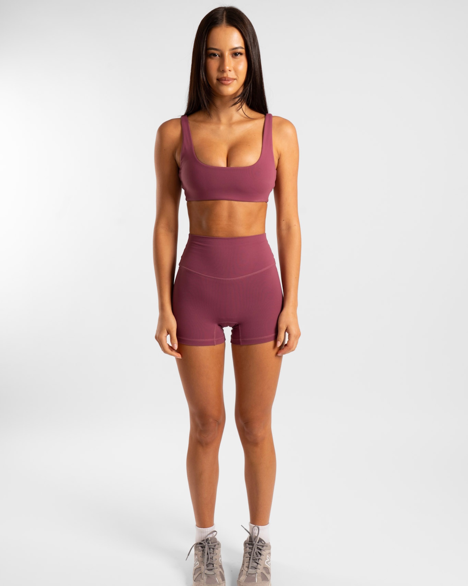 Square Neck Crop - Merlot