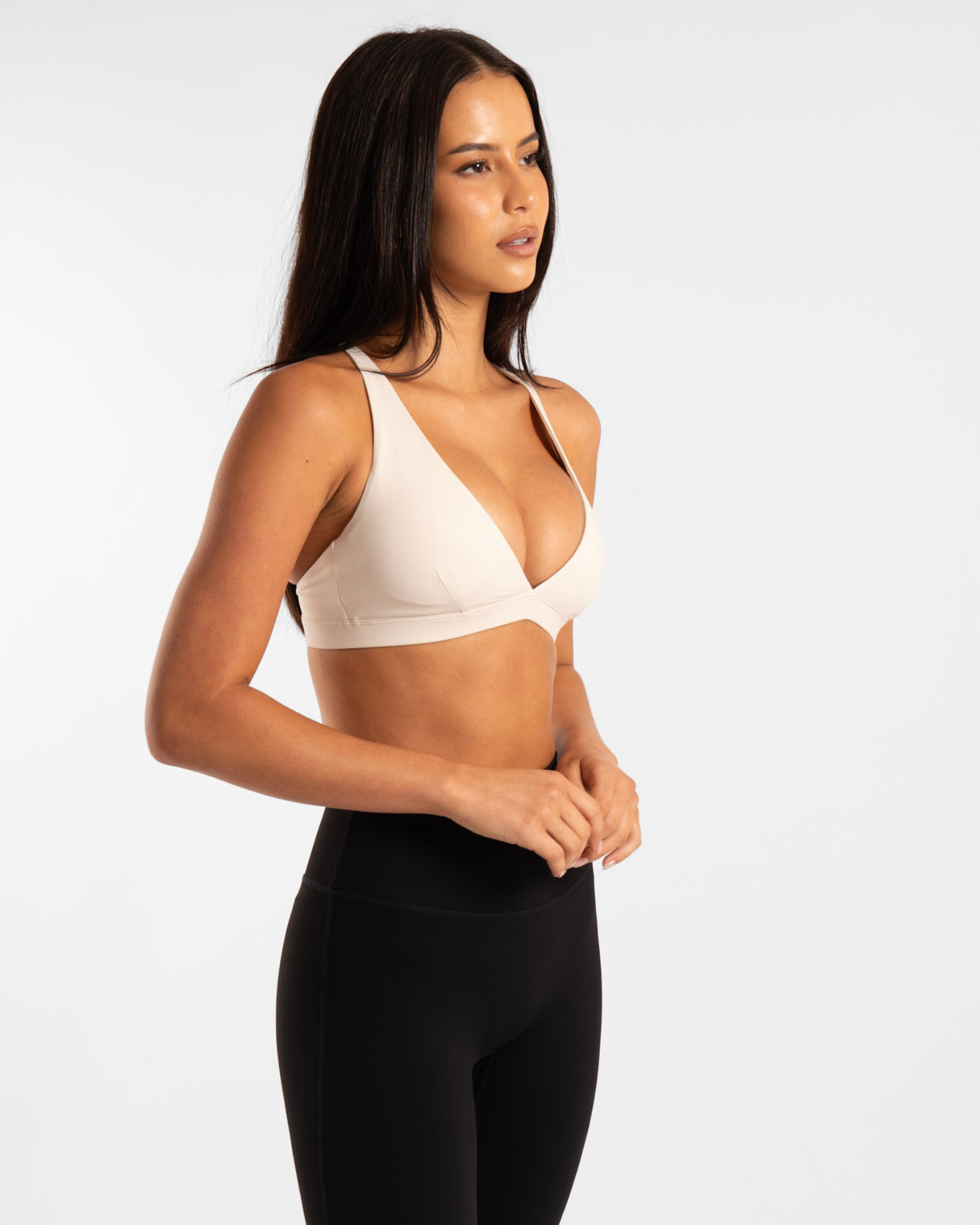 V-Neck Crop - Off-White