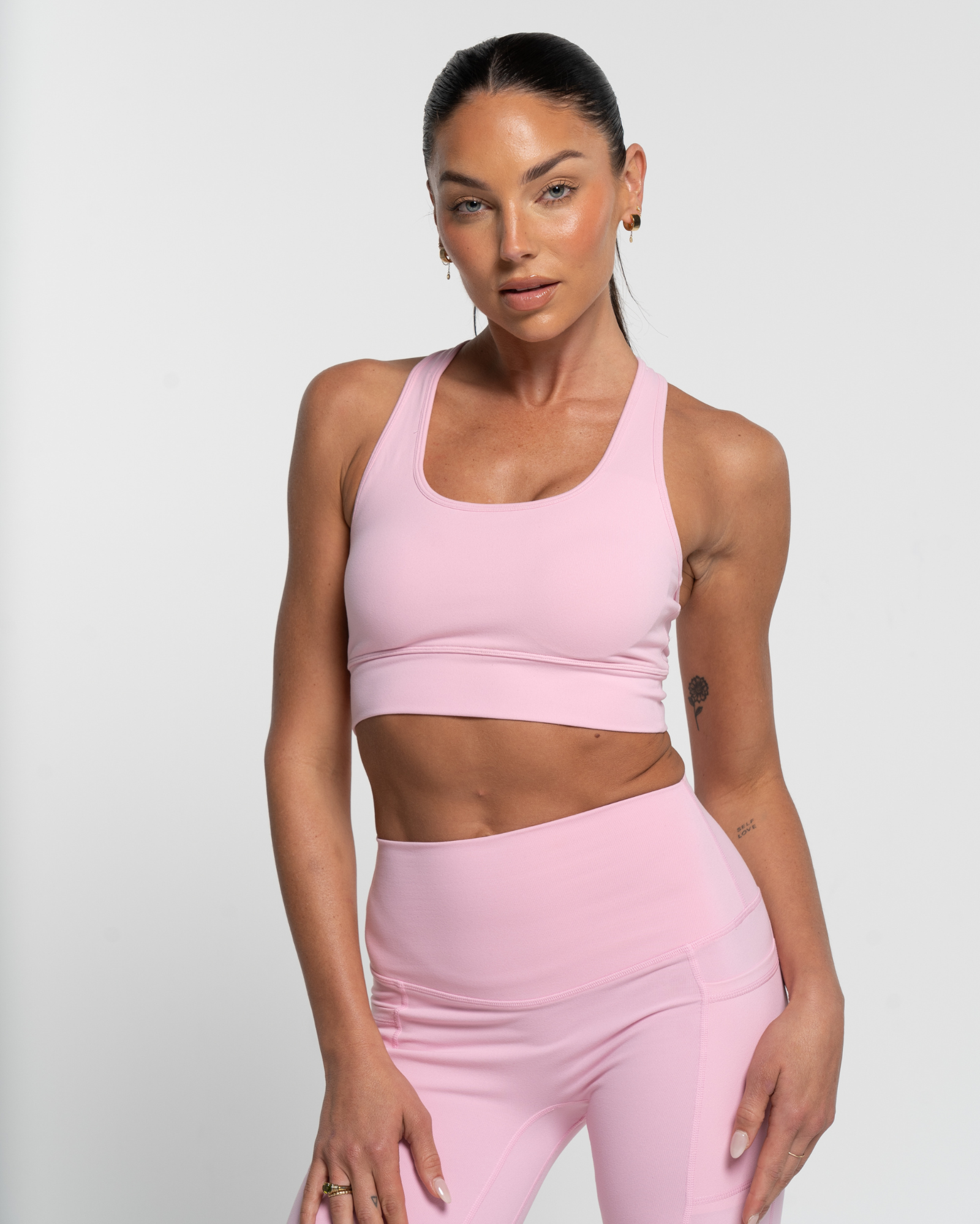 Racer Crop - Baby Pink
