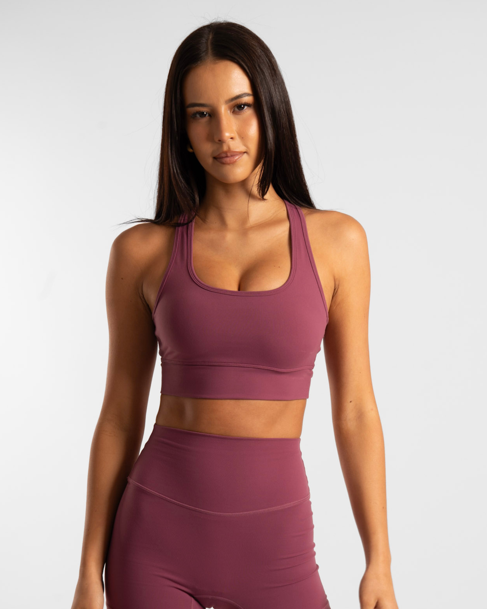 Racer Crop - Merlot