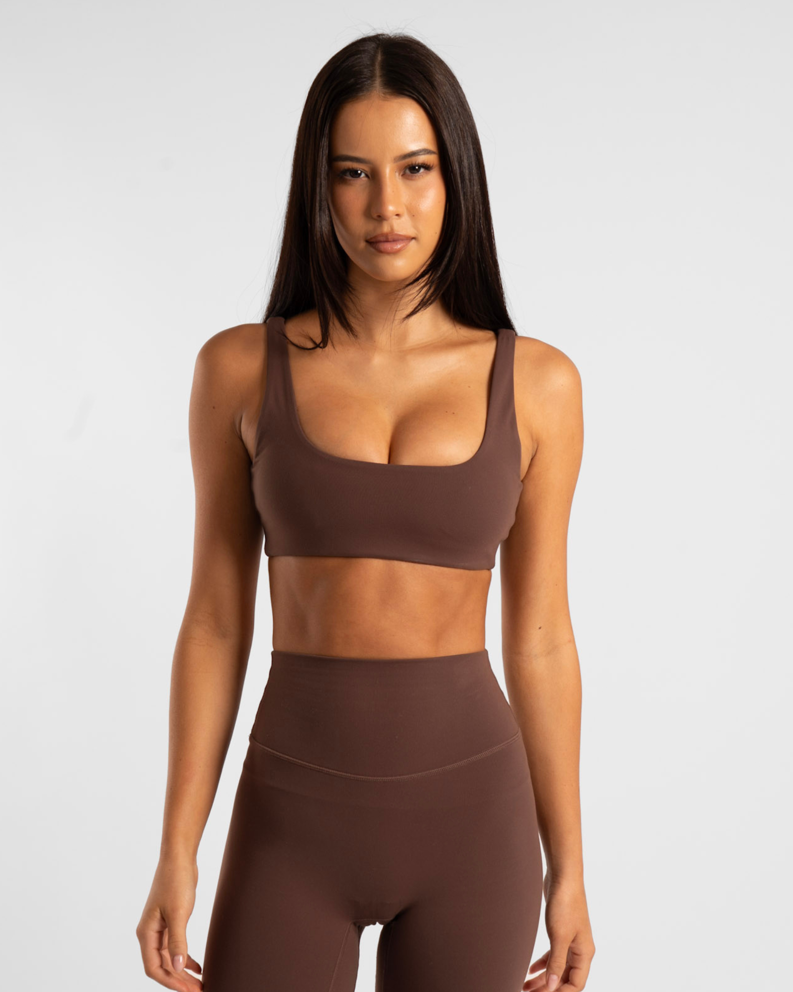 Square Neck Crop - French Roast