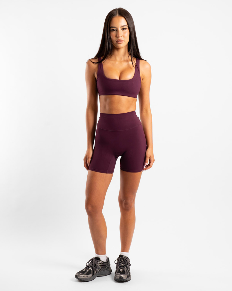 Not Your Basic 6 Inch Shorts - Plum (Invisible Scrunch)