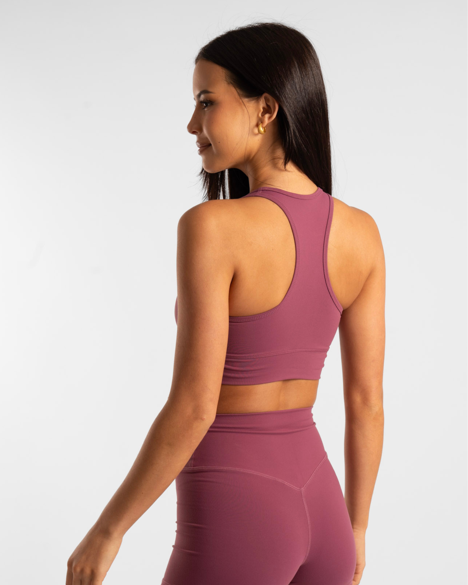 Racer Crop - Merlot