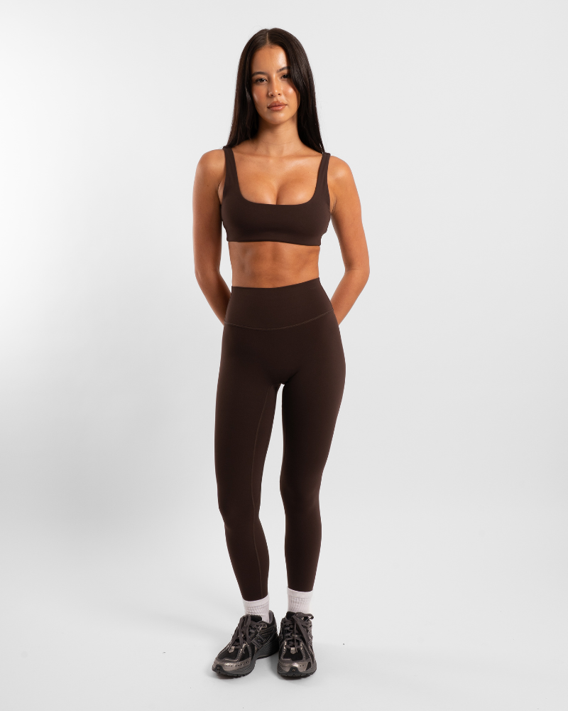 Square Neck Crop - Chocolate