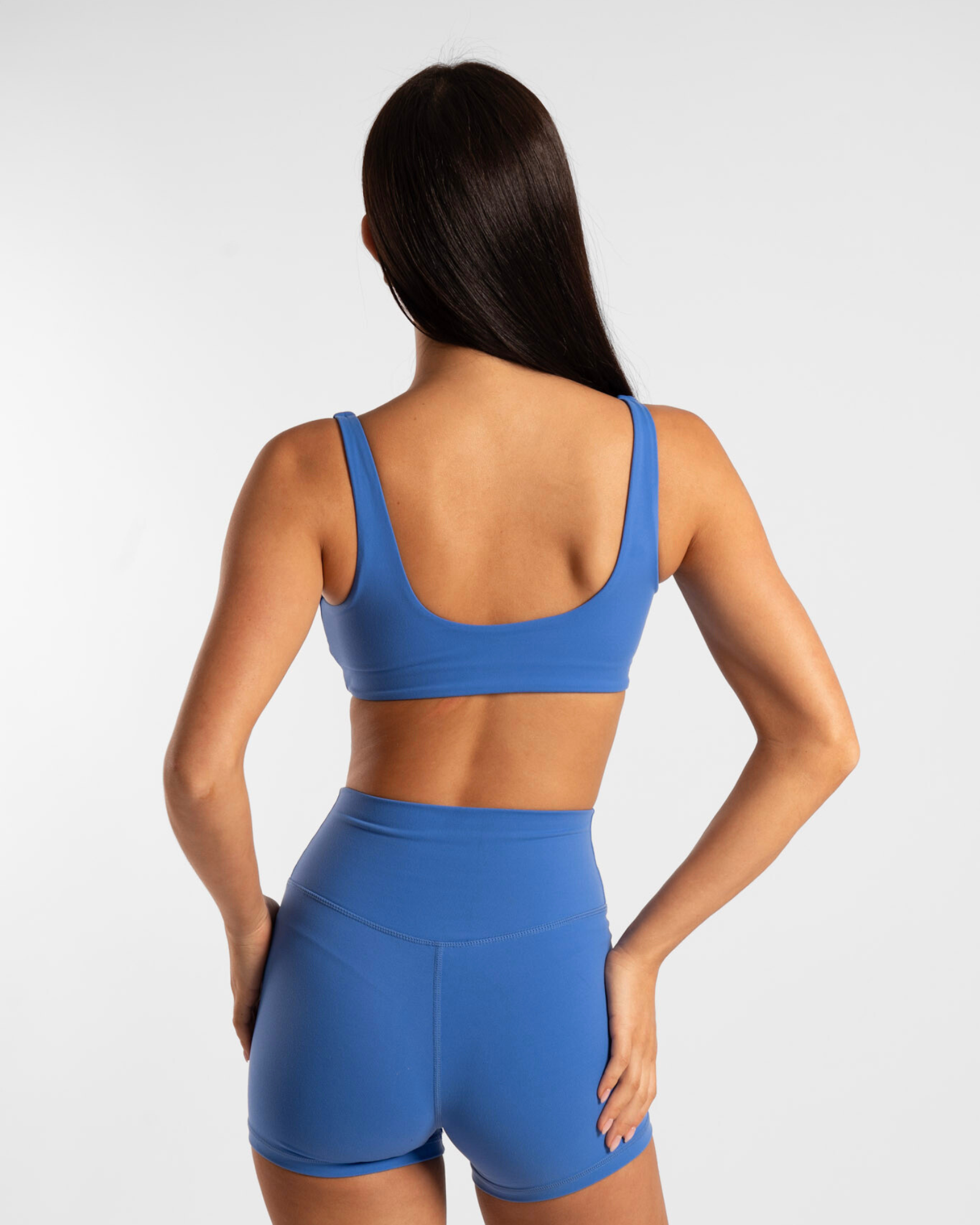 Square Neck Crop - Electric Blue