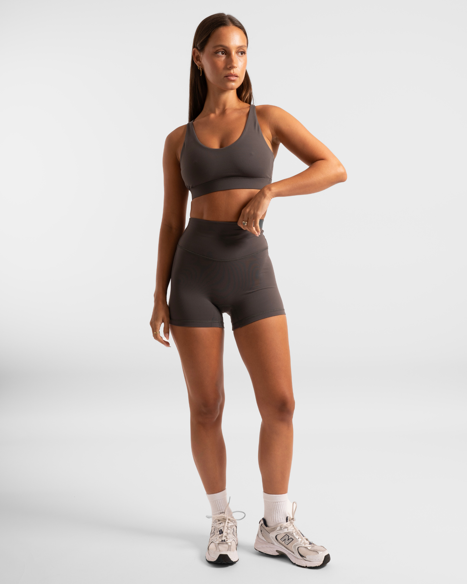 Cross Over Crop - Charcoal