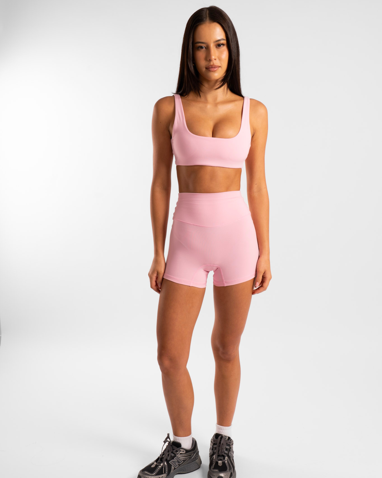 Square Neck Crop - Baby Pink