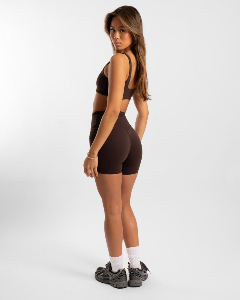 Not Your Basic 6 Inch Shorts - Chocolate (Invisible Scrunch)