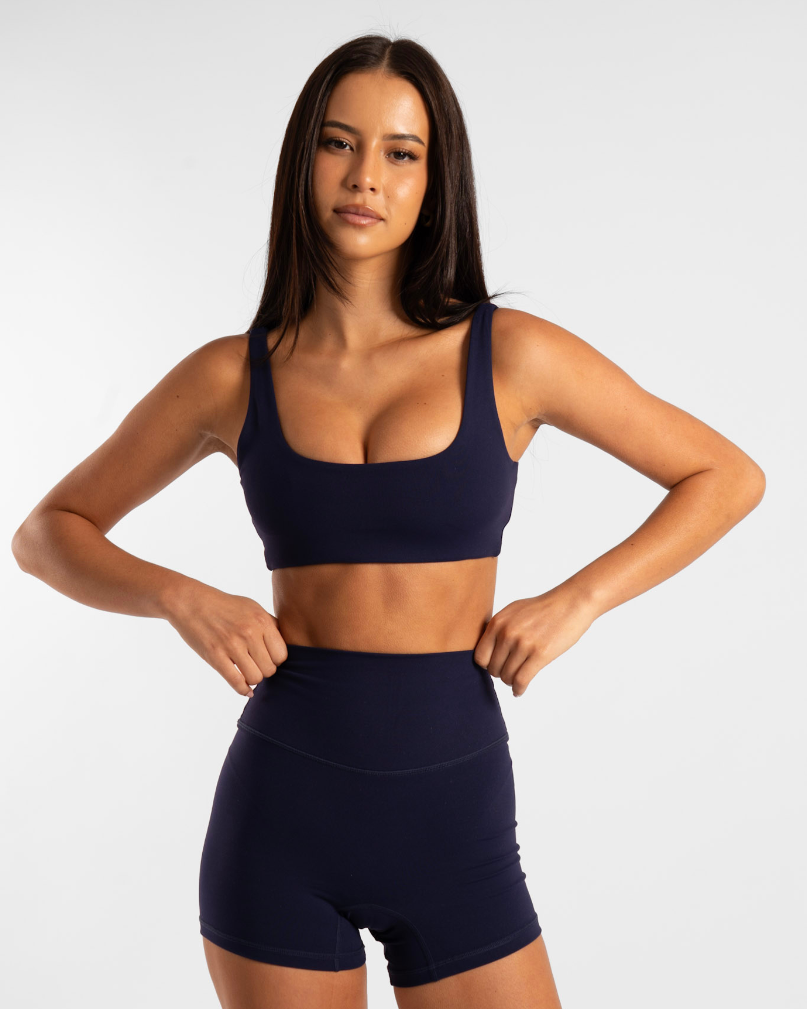 Square Neck Crop - Marine