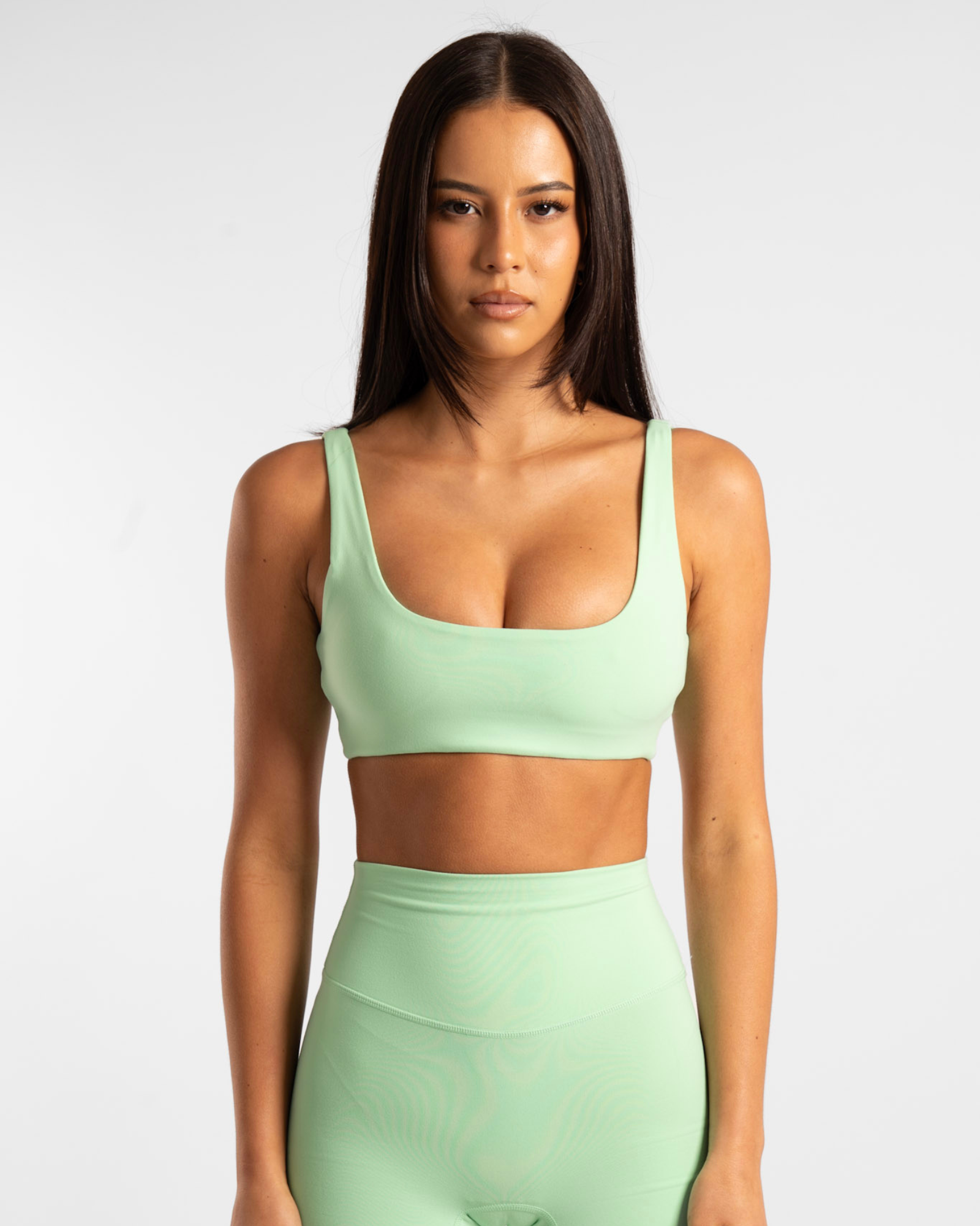 Square Neck Crop - Neo Mint