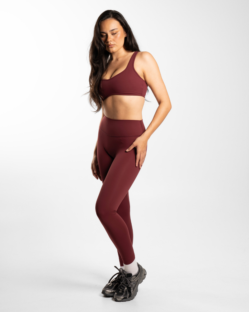 Not Your Basic Leggings - Bordeaux (Invisible Scrunch)