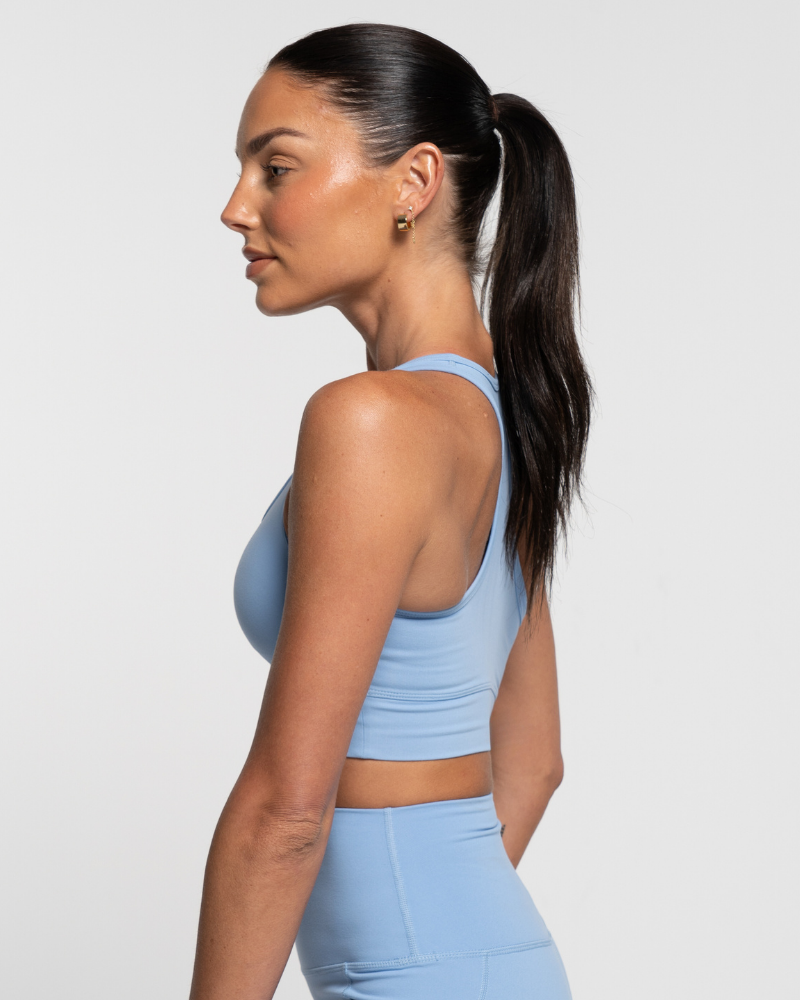 Racer Crop - Sky Blue