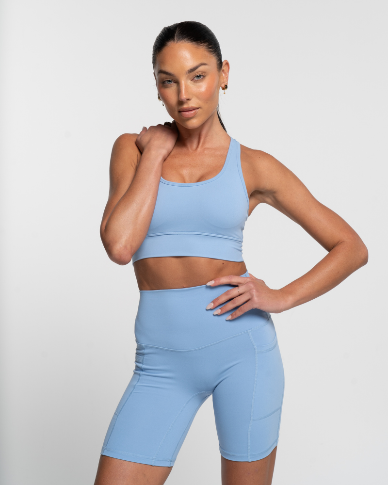 Racer Crop - Sky Blue