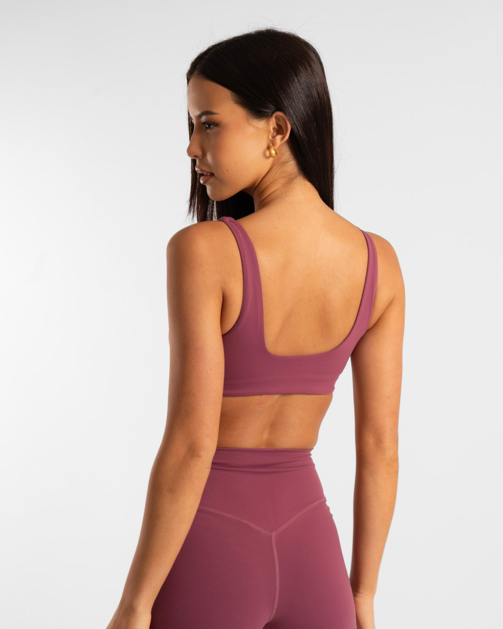 Square Neck Crop - Merlot