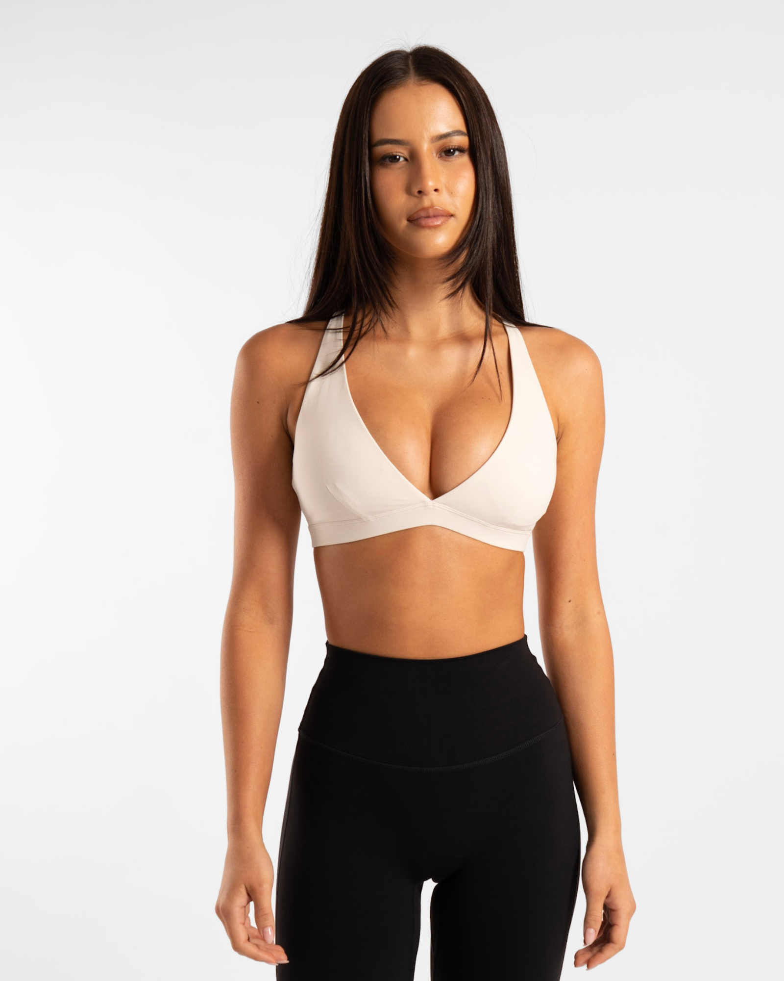 V-Neck Crop - Off-White