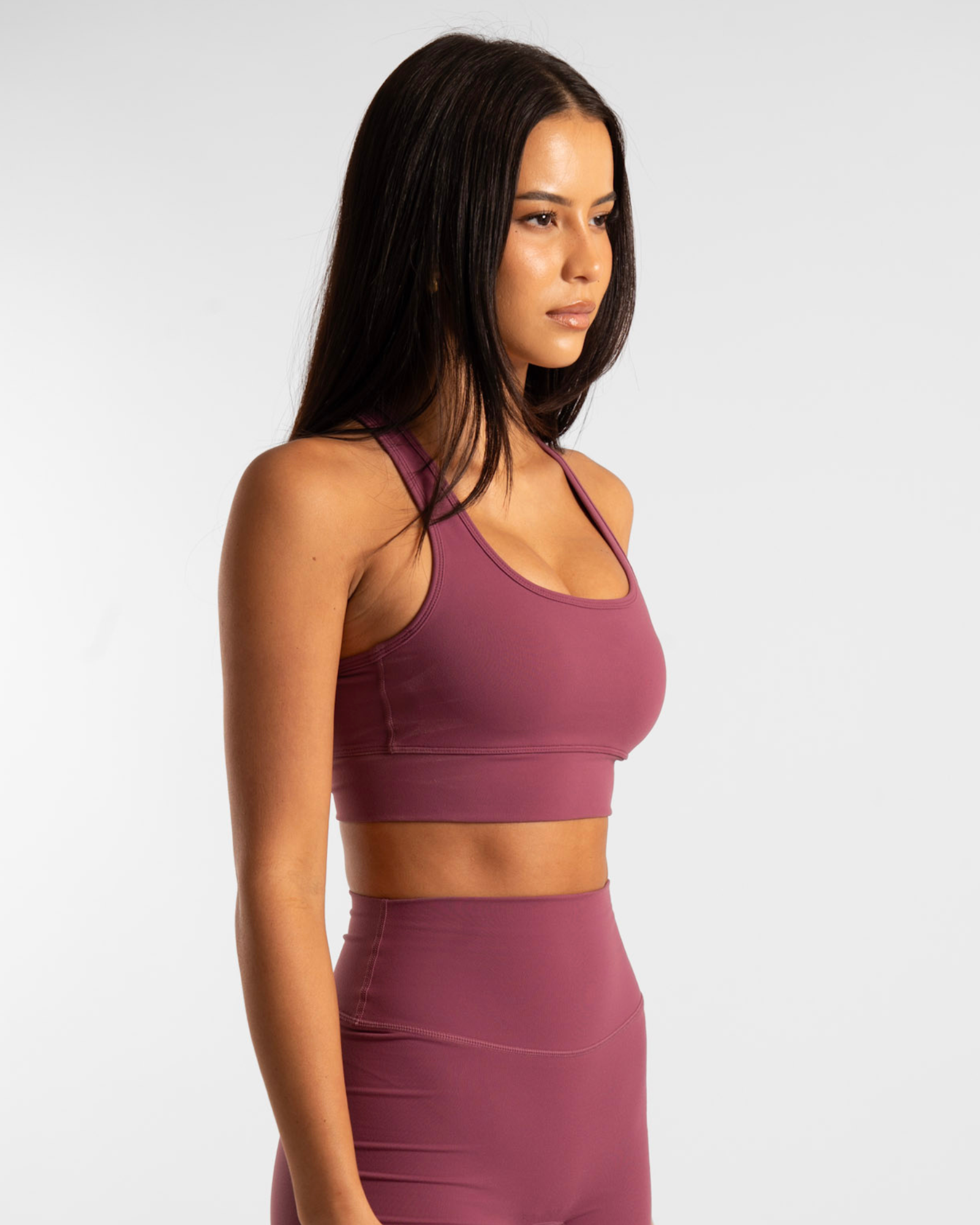Racer Crop - Merlot