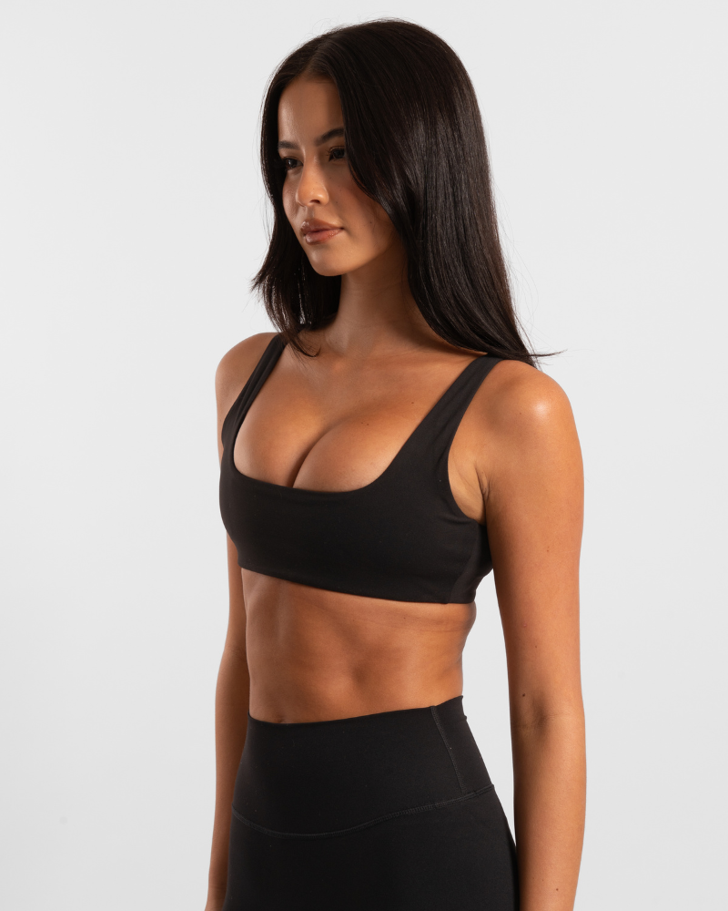Square Neck Crop - Onyx