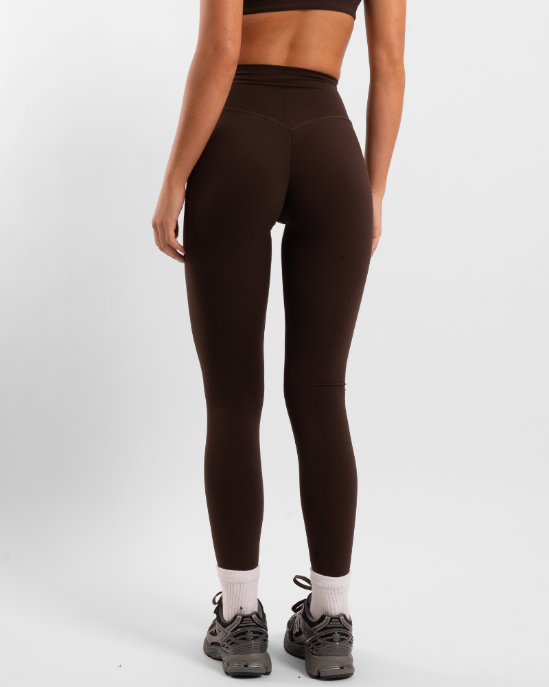 Not Your Basic Leggings - Chocolate (Invisible Scrunch)
