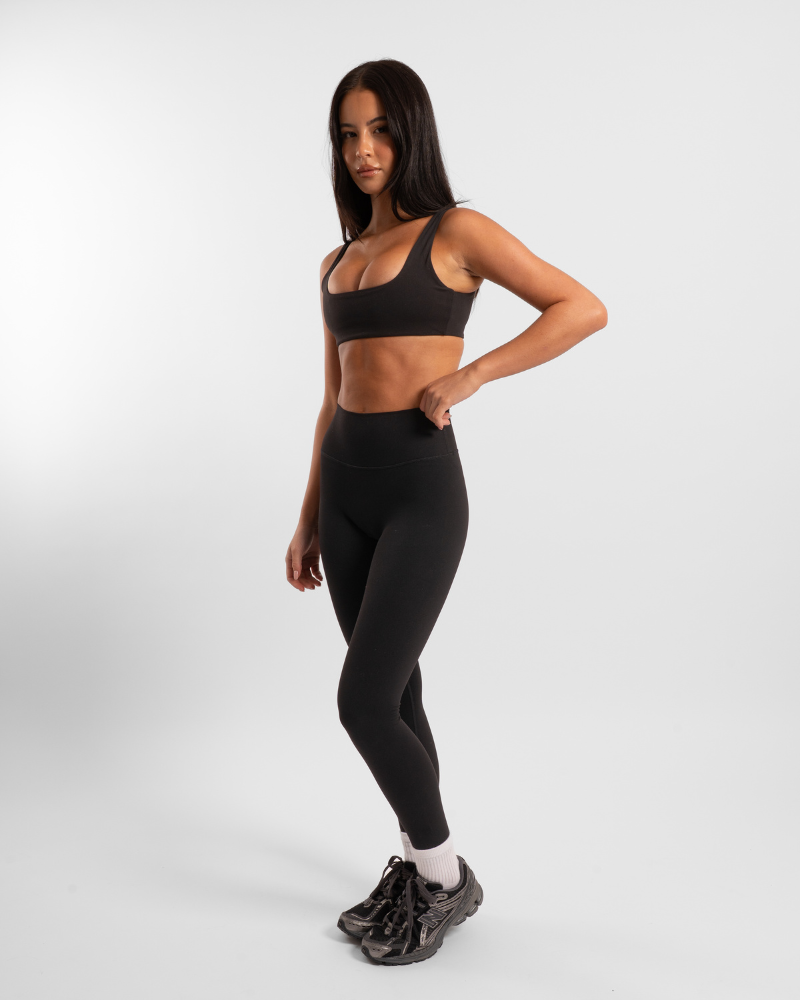 Square Neck Crop - Onyx