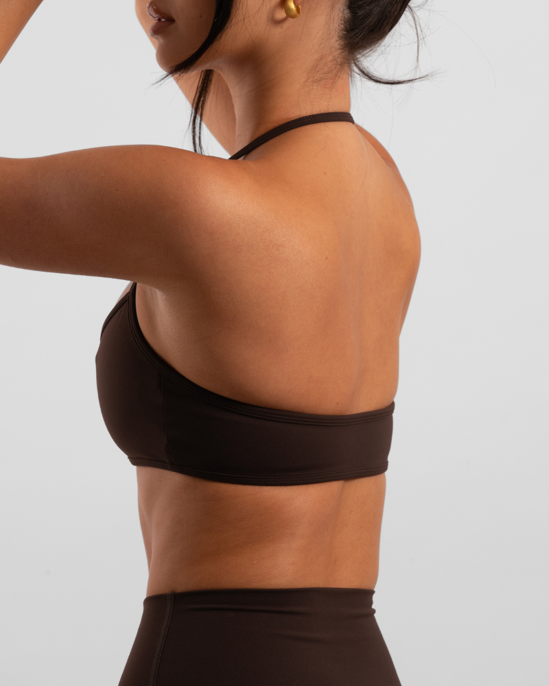Halter Crop - Chocolate