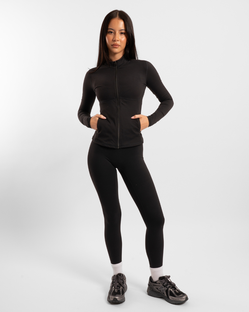 Contour Zip Jacket - Onyx
