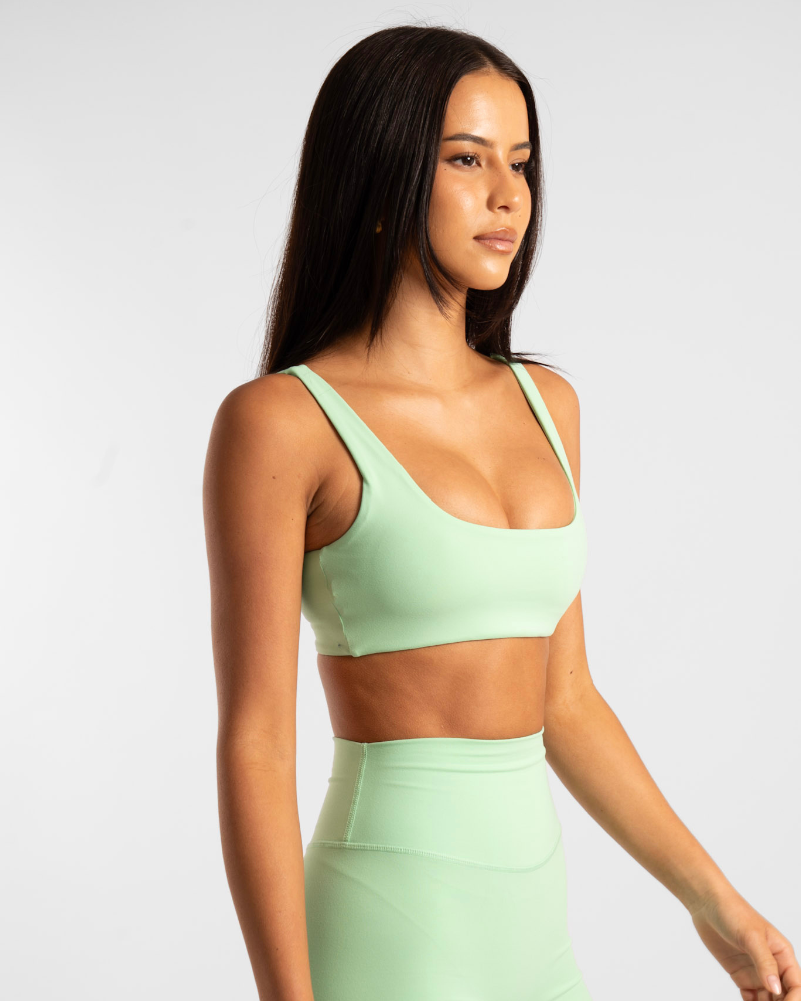 Square Neck Crop - Neo Mint