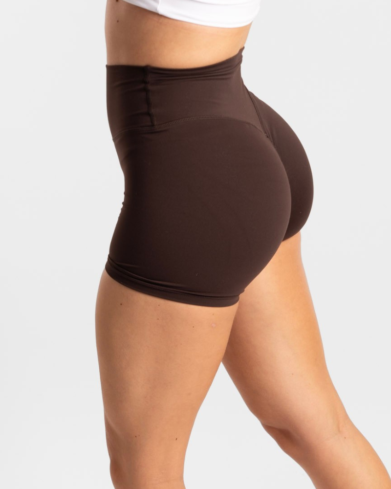 Not Your Basic Shorts - Chocolate (Invisible Scrunch)
