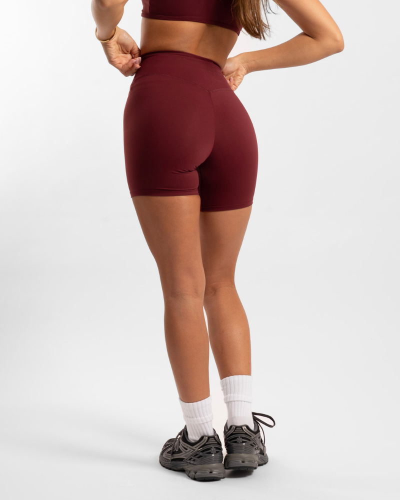 Not Your Basic 6 Inch Shorts - Bordeaux (Invisible Scrunch)