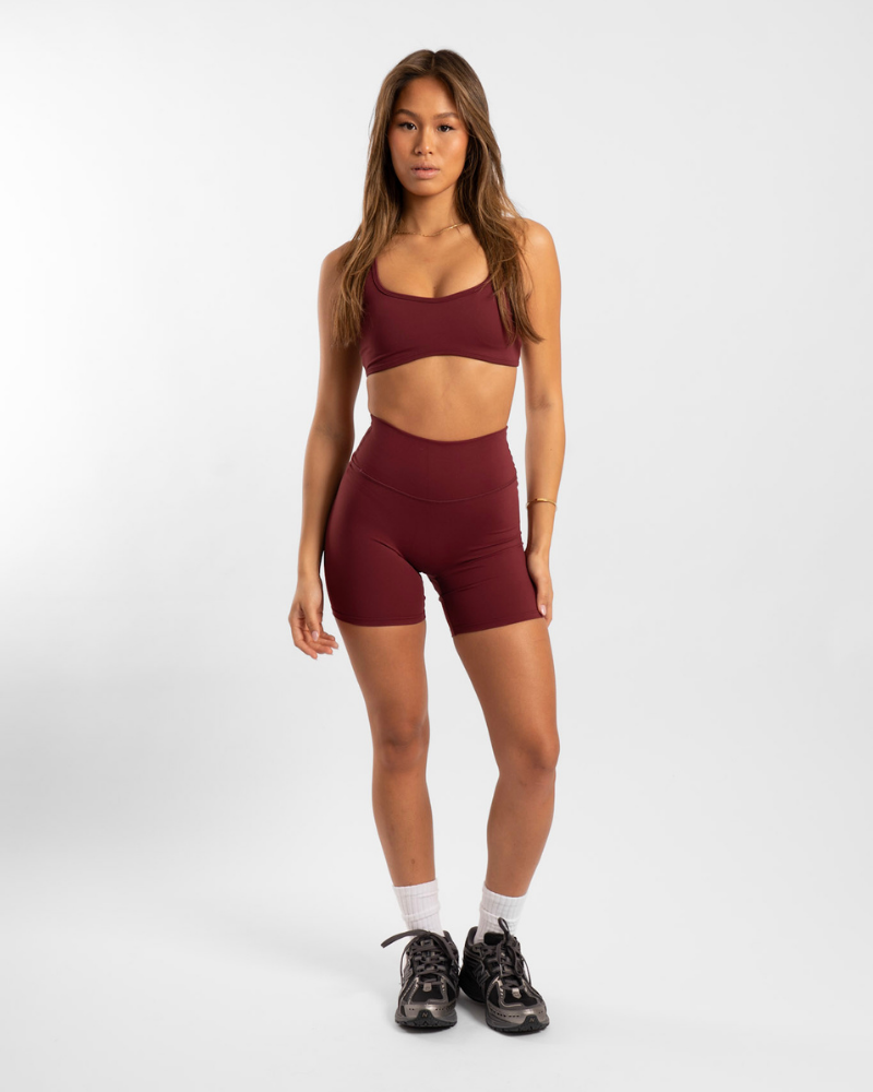 Not Your Basic 6 Inch Shorts - Bordeaux (Invisible Scrunch)