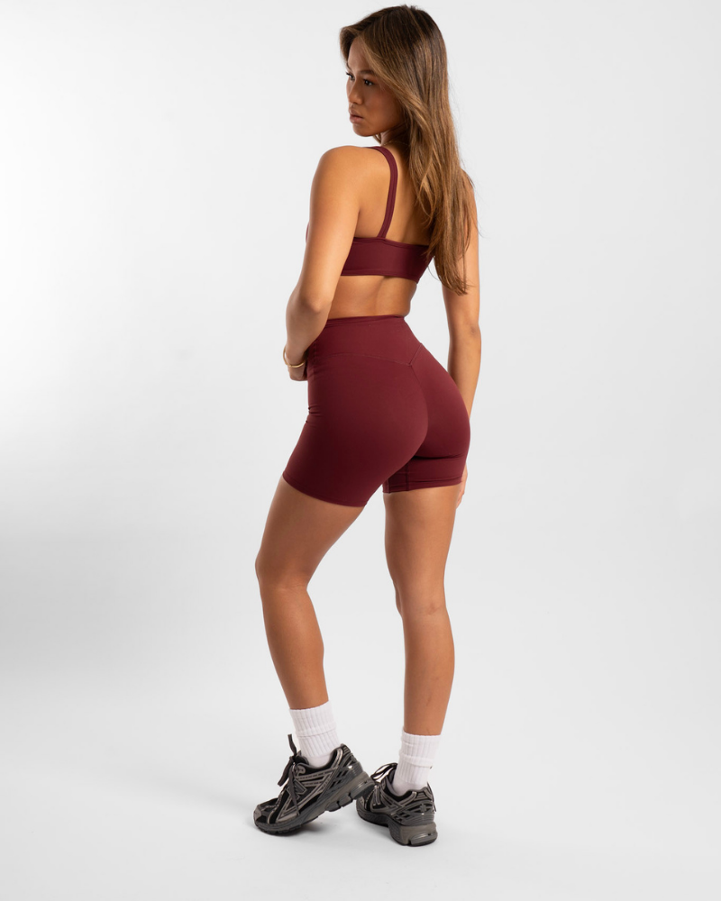 Not Your Basic 6 Inch Shorts - Bordeaux (Invisible Scrunch)