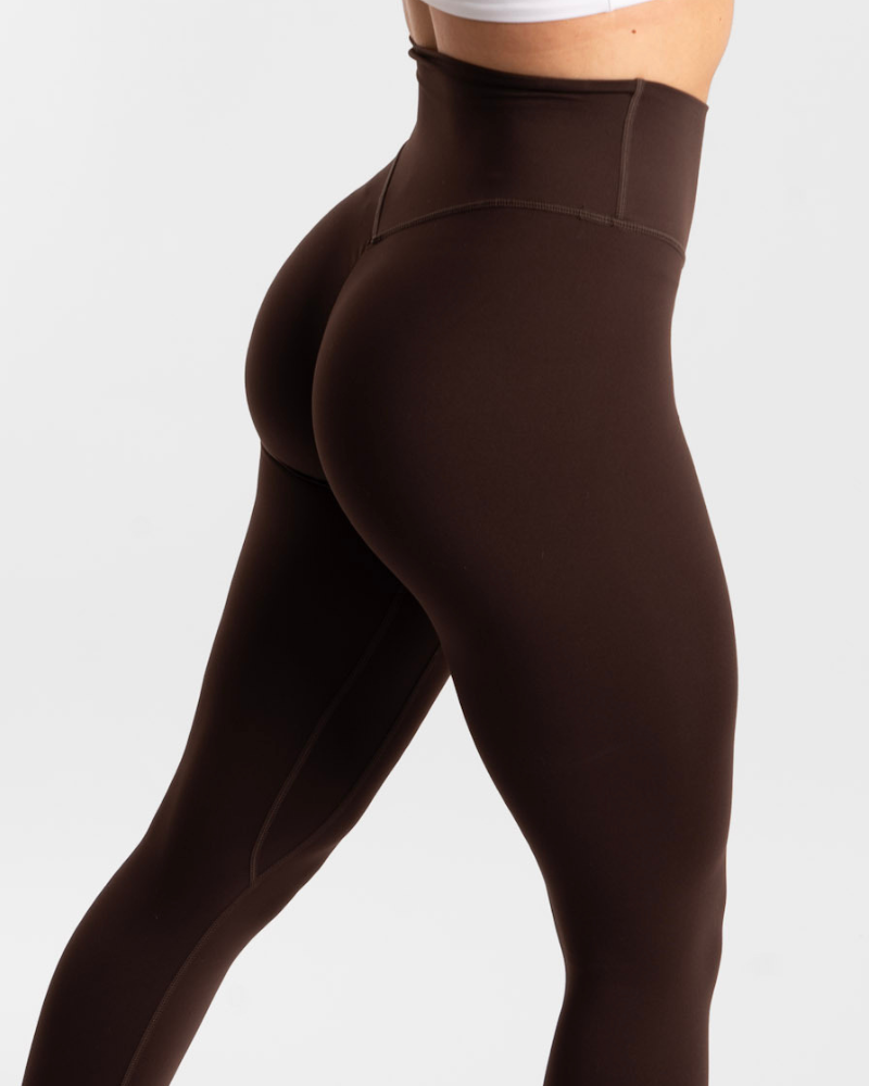 Not Your Basic Leggings - Chocolate (Invisible Scrunch)