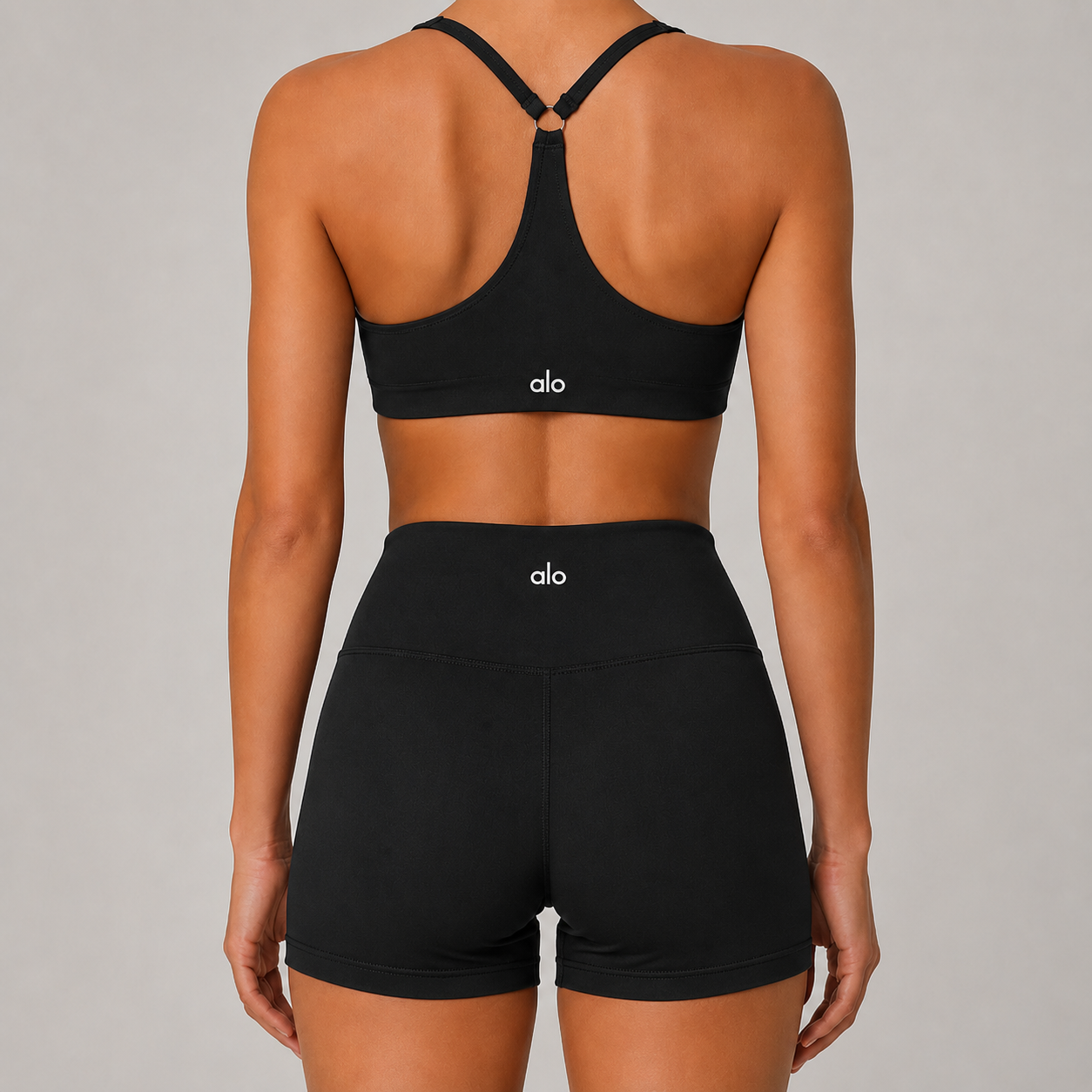 Burgundy Sports Bra & Shorts Set